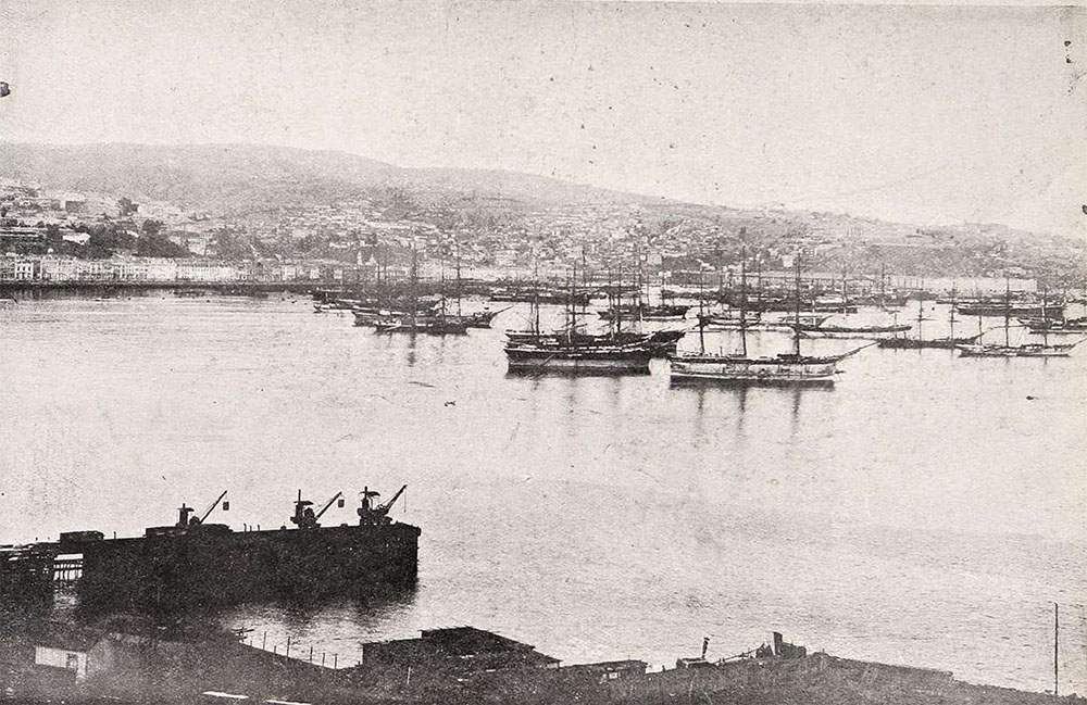 Vistas de Valparaíso después del terremoto de 1906