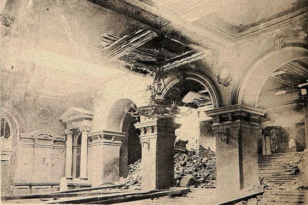 Vistas de Valparaíso después del terremoto de 1906