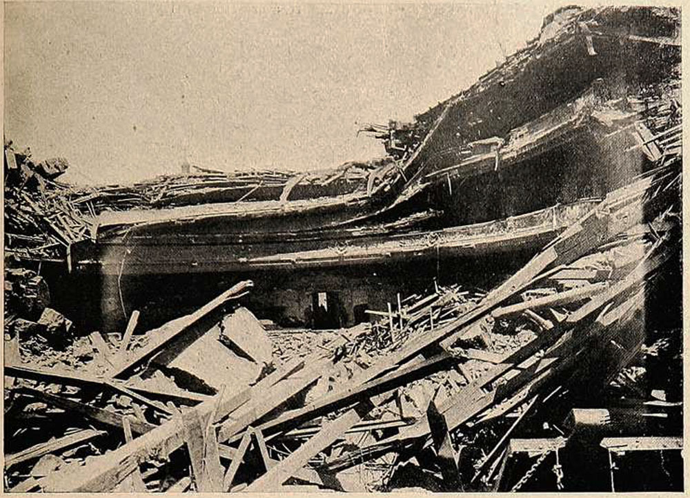 Vistas de Valparaíso después del terremoto de 1906